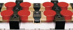 Mitee-Bite - 3,500 Lb Holding Force Single T-Slot Machinable Wedge Clamp - 76.2mm Wide x 30.86mm Deep x 38.1mm High Base, 28.3 Lb/Ft Torque, M12 Screw Thread - Americas Industrial Supply