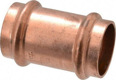 NIBCO - 1" Wrot Copper Pipe Coupling - P x P, Press Fitting - Americas Industrial Supply