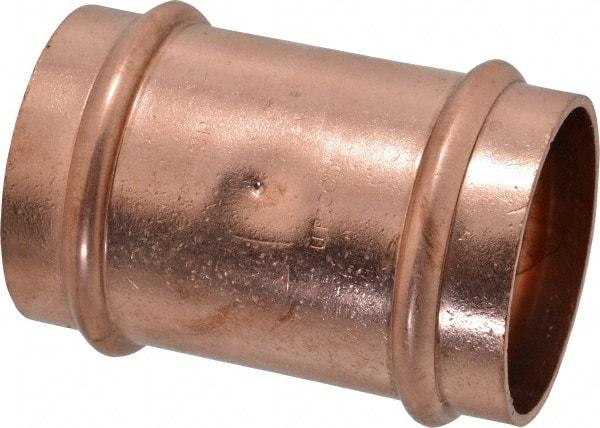 NIBCO - 2" Wrot Copper Pipe Coupling - P x P, Press Fitting - Americas Industrial Supply