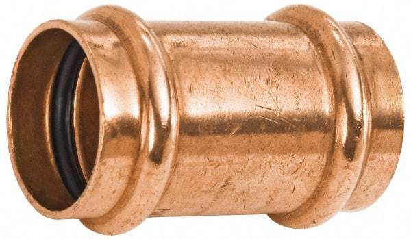 NIBCO - 2-1/2" Wrot Copper Pipe Coupling without Stop - P x P, Press Fitting - Americas Industrial Supply