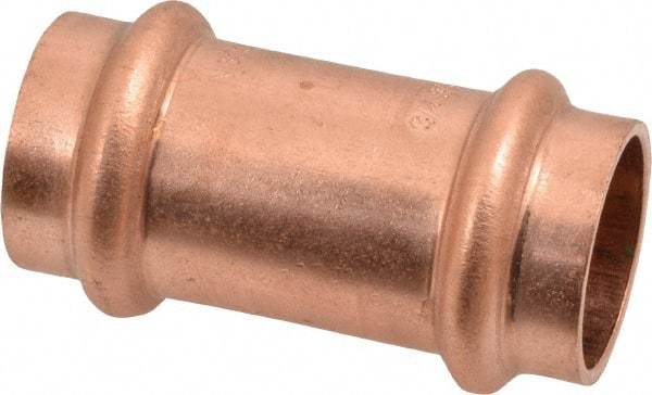 NIBCO - 3/4" Wrot Copper Pipe Coupling without Stop - P x P, Press Fitting - Americas Industrial Supply