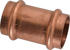NIBCO - 1" Wrot Copper Pipe Coupling without Stop - P x P, Press Fitting - Americas Industrial Supply