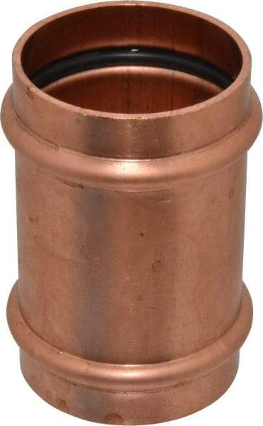 NIBCO - 2" Wrot Copper Pipe Coupling without Stop - P x P, Press Fitting - Americas Industrial Supply