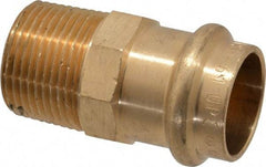 NIBCO - 3/4" Wrot Copper Pipe Adapter - P x M, Press Fitting - Americas Industrial Supply