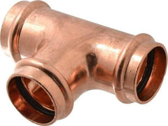 NIBCO - 1-1/2" Wrot Copper Pipe Tee - P, Press Fitting - Americas Industrial Supply