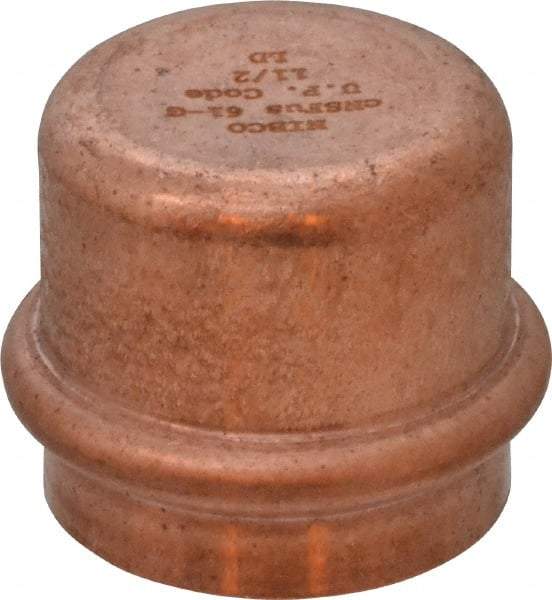 NIBCO - 1-1/2" Wrot Copper Pipe End Cap - P, Press Fitting - Americas Industrial Supply