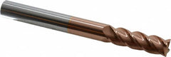 Accupro - 5/8" Diam 4 Flute Solid Carbide 0.02" Corner Radius End Mill - Americas Industrial Supply