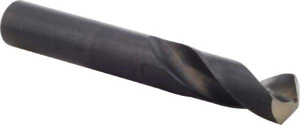 Guhring - 16.5mm 118° Spiral Flute High Speed Steel Screw Machine Drill Bit - Oxide Finish, Right Hand Cut, 60mm Flute Length, 119mm OAL, Standard Point, Straight Shank - Americas Industrial Supply