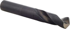 Guhring - 16.5mm 118° Spiral Flute High Speed Steel Screw Machine Drill Bit - Oxide Finish, Right Hand Cut, 60mm Flute Length, 119mm OAL, Standard Point, Straight Shank - Americas Industrial Supply
