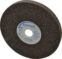 Norton - 36 Grit Aluminum Oxide Bench & Pedestal Grinding Wheel - 8" Diam x 1" Hole x 3/4" Thick, 3600 Max RPM, Very Coarse/Coarse Grade - Americas Industrial Supply