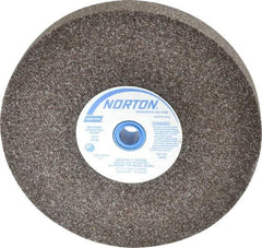 Norton - 36 Grit Aluminum Oxide Bench & Pedestal Grinding Wheel - 8" Diam x 1" Hole x 1" Thick, 3600 Max RPM, Very Coarse/Coarse Grade - Americas Industrial Supply