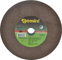 Norton - 60 Grit Aluminum Oxide Bench & Pedestal Grinding Wheel - 10" Diam x 1-1/4" Hole x 1-1/2" Thick, 2485 Max RPM, Medium Grade - Americas Industrial Supply