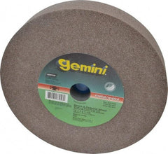 Norton - 60/80 Grit Aluminum Oxide Bench & Pedestal Grinding Wheel - 12" Diam x 1-1/2" Hole x 2" Thick, 2070 Max RPM, Medium Grade - Americas Industrial Supply