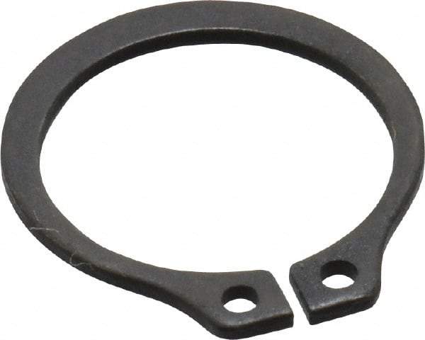 Value Collection - 0.53" Groove Diam, 9/16" Shaft Diam, Phosphate Spring Steel, Snap External Retaining Rings - 0.039" Groove Width, 0.035" Ring Thickness - Americas Industrial Supply