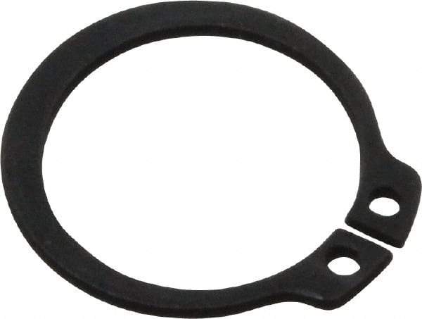 Value Collection - 0.559" Groove Diam, 19/32" Shaft Diam, Phosphate Spring Steel, Snap External Retaining Rings - 0.039" Groove Width, 0.035" Ring Thickness - Americas Industrial Supply
