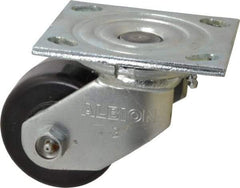 Albion - 3-1/4" Diam x 2" Wide x 4-1/4" OAH Top Plate Mount Swivel Caster - Phenolic, 700 Lb Capacity, Roller Bearing, 4 x 4-1/2" Plate - Americas Industrial Supply