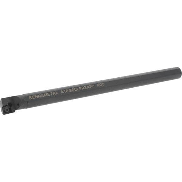 Kennametal - 19.56mm Min Bore Diam, 254mm OAL, 5/8" Shank Diam, A-SCLP-AP Indexable Boring Bar - CP.. Insert, Screw Holding Method - Americas Industrial Supply