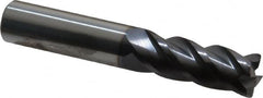 ProMax - 1/2", 4 Flute, Single End, Solid Carbide, 0.03" Corner Radius End Mill - 3" OAL, 40° Helix, Right Hand Flute, 1" LOC, Right Hand Cut - Americas Industrial Supply