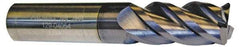 ProMax - 3/4", 4 Flute, Single End, Solid Carbide, 0.02" Corner Radius End Mill - 4" OAL, 40° Helix, Right Hand Flute, 1-1/2" LOC, Right Hand Cut - Americas Industrial Supply