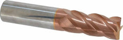 ProMax - 3/4", 4 Flute, Single End, Solid Carbide, 1/8" Corner Radius End Mill - 4" OAL, 40° Helix, Right Hand Flute, 1-1/2" LOC, Right Hand Cut - Americas Industrial Supply