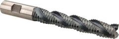 Hertel - 3/4" Diam, Coarse Pitch, 4" LOC, 3 Flute Cobalt Roughing Square End Mill - TiCN Finish, 6-1/4" OAL, 3/4" Shank Diam, Single End, Centercutting, 37° Helix - Americas Industrial Supply