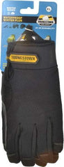 Youngstown - Size XL (10) Synthetic Suede Cold Protection & Waterproof Work Gloves - For Mechanic's & Lifting, Uncoated, Hook & Loop Cuff, Full Fingered, Black, Paired - Americas Industrial Supply
