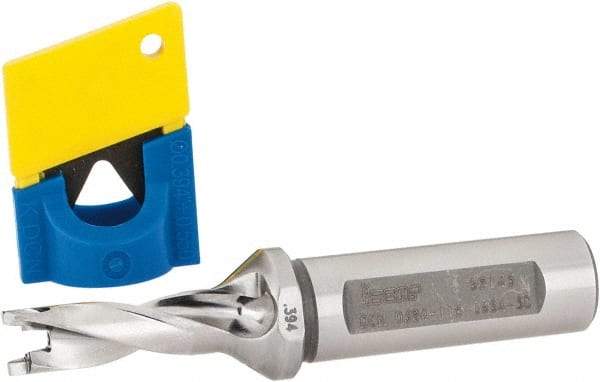 Iscar - 0.394" to 0.409" Diam, 3xD, 1.18" Max Depth, 5/8" Shank Diam, 3.71" OAL, Replaceable-Tip Drill - FCP, ICK, ICK-2M, ICM, ICP, iCP-2M Insert, 75995084 Toolholder, Series SumoCham - Americas Industrial Supply