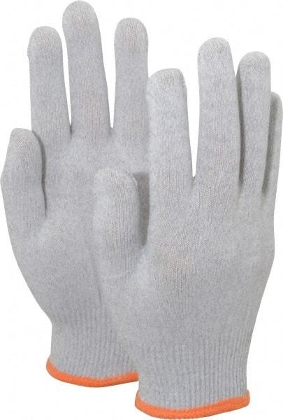 PRO-SAFE - Size M (8) Electrostatic Dissipative (ESD) Fiber Yarns General Protection Work Gloves - For Static Control, Uncoated, Knit Wrist Cuff, Full Fingered, Gray, Paired - Americas Industrial Supply