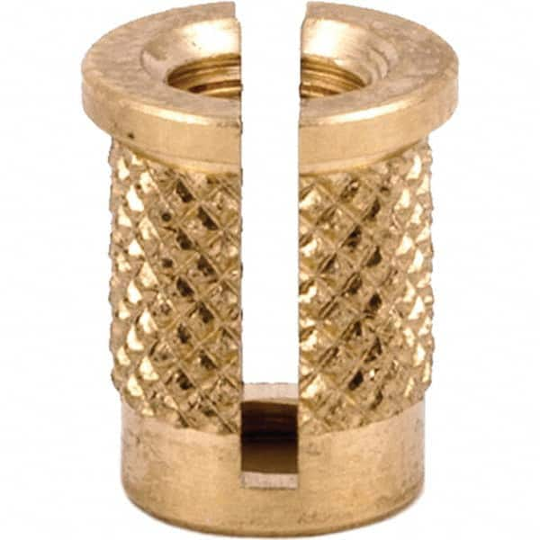 E-Z LOK - Press Fit Threaded Inserts Type: Flanged For Material Type: Plastic - Americas Industrial Supply