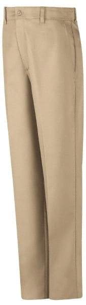 VF Imagewear - Cotton General Purpose Pants - Zipper Closure, 5 Pockets, 42" Waist, 32" Inseam, Khaki - Americas Industrial Supply