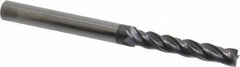 Accupro - 7/32", 4 Flute, Single End, Solid Carbide, 0.015" Corner Radius End Mill - 3" OAL, Right Hand Flute, 1-1/4" LOC, Right Hand Cut - Americas Industrial Supply