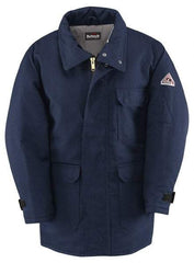 VF Imagewear - Size L Arc Flash & Flame Resistant/Retardant Jacket - Navy, Cotton & Nylon, Zipper Closure, 54" Chest - Americas Industrial Supply