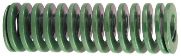 Dayton Lamina - 1" Hole Diam, 1/2" Rod Diam, 12" Free Length, Green Die Spring - 4 Lb Max Deflection, 4.8" Max Deflection, Light Duty, Chromium Vanadium Steel - Americas Industrial Supply