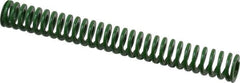 Dayton Lamina - 3/8" Hole Diam, 3/16" Rod Diam, 3" Free Length, Green Die Spring - 2.13 Lb Max Deflection, 1.2" Max Deflection, Light Duty, Chromium Vanadium Steel - Americas Industrial Supply