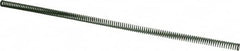 Dayton Lamina - 3/8" Hole Diam, 3/16" Rod Diam, 12" Free Length, Green Die Spring - 0.49 Lb Max Deflection, 4.8" Max Deflection, Light Duty, Chromium Vanadium Steel - Americas Industrial Supply