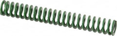 Dayton Lamina - 1/2" Hole Diam, 9/32" Rod Diam, 3-1/2" Free Length, Green Die Spring - 3.05 Lb Max Deflection, 1.4" Max Deflection, Light Duty, Chromium Vanadium Steel - Americas Industrial Supply