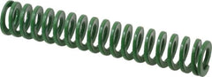 Dayton Lamina - 5/8" Hole Diam, 11/32" Rod Diam, 3-1/2" Free Length, Green Die Spring - 5.3 Lb Max Deflection, 1.4" Max Deflection, Light Duty, Chromium Vanadium Steel - Americas Industrial Supply