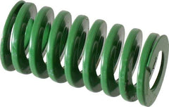 Dayton Lamina - 1" Hole Diam, 1/2" Rod Diam, 2" Free Length, Green Die Spring - 26.5 Lb Max Deflection, 0.8" Max Deflection, Light Duty, Chromium Vanadium Steel - Americas Industrial Supply