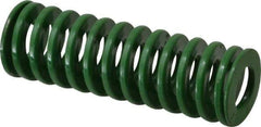 Dayton Lamina - 1" Hole Diam, 1/2" Rod Diam, 3" Free Length, Green Die Spring - 16.8 Lb Max Deflection, 1.2" Max Deflection, Light Duty, Chromium Vanadium Steel - Americas Industrial Supply