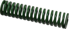 Dayton Lamina - 1" Hole Diam, 1/2" Rod Diam, 4" Free Length, Green Die Spring - 12.1 Lb Max Deflection, 1.61" Max Deflection, Light Duty, Chromium Vanadium Steel - Americas Industrial Supply