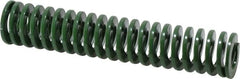 Dayton Lamina - 1" Hole Diam, 1/2" Rod Diam, 5" Free Length, Green Die Spring - 9.6 Lb Max Deflection, 2" Max Deflection, Light Duty, Chromium Vanadium Steel - Americas Industrial Supply