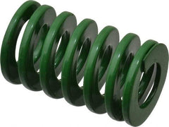 Dayton Lamina - 1-1/4" Hole Diam, 5/8" Rod Diam, 2" Free Length, Green Die Spring - 40.7 Lb Max Deflection, 0.8" Max Deflection, Light Duty, Chromium Vanadium Steel - Americas Industrial Supply