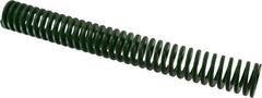 Dayton Lamina - 1-1/2" Hole Diam, 3/4" Rod Diam, 12" Free Length, Green Die Spring - 8.4 Lb Max Deflection, 4.8" Max Deflection, Light Duty, Chromium Vanadium Steel - Americas Industrial Supply