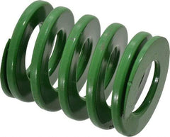 Dayton Lamina - 2" Hole Diam, 1" Rod Diam, 2-1/2" Free Length, Green Die Spring - 89.9 Lb Max Deflection, 1.01" Max Deflection, Light Duty, Chromium Vanadium Steel - Americas Industrial Supply