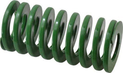 Dayton Lamina - 2" Hole Diam, 1" Rod Diam, 4" Free Length, Green Die Spring - 51.2 Lb Max Deflection, 1.61" Max Deflection, Light Duty, Chromium Vanadium Steel - Americas Industrial Supply