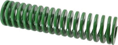 Dayton Lamina - 2" Hole Diam, 1" Rod Diam, 8" Free Length, Green Die Spring - 23.8 Lb Max Deflection, 3.2" Max Deflection, Light Duty, Chromium Vanadium Steel - Americas Industrial Supply