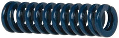 Dayton Lamina - 3/8" Hole Diam, 3/16" Rod Diam, 1-1/4" Free Length, Blue Die Spring - 8 Lb Max Deflection, 0.47" Max Deflection, Medium Duty, Chromium Vanadium Steel - Americas Industrial Supply