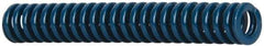 Dayton Lamina - 3/8" Hole Diam, 3/16" Rod Diam, 2-1/2" Free Length, Blue Die Spring - 3.87 Lb Max Deflection, 0.94" Max Deflection, Medium Duty, Chromium Vanadium Steel - Americas Industrial Supply