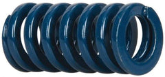 Dayton Lamina - 5/8" Hole Diam, 11/32" Rod Diam, 1-1/4" Free Length, Blue Die Spring - 23 Lb Max Deflection, 0.47" Max Deflection, Medium Duty, Chromium Vanadium Steel - Americas Industrial Supply