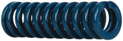 Dayton Lamina - 5/8" Hole Diam, 11/32" Rod Diam, 2" Free Length, Blue Die Spring - 15.4 Lb Max Deflection, 0.75" Max Deflection, Medium Duty, Chromium Vanadium Steel - Americas Industrial Supply